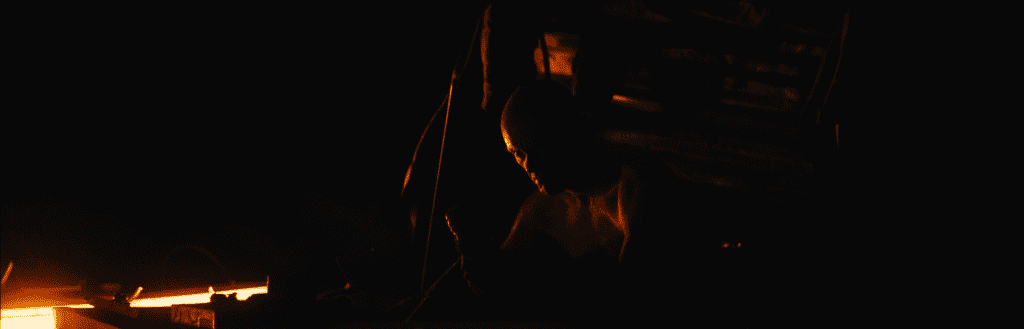 Joel Austin as The Harvester in "The Harvester"
